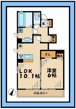 ルミエールAの物件間取画像